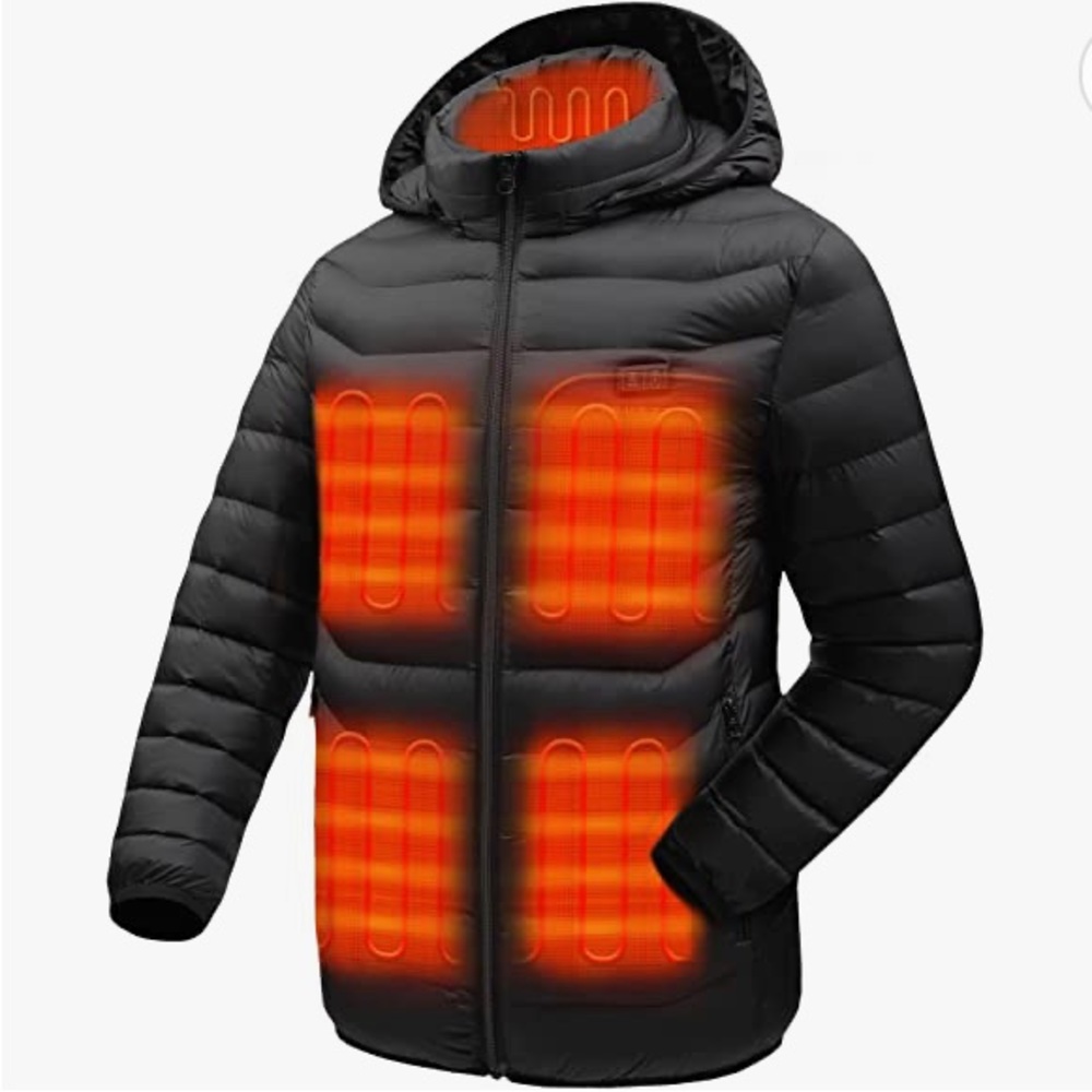 Venustas Men's Heated Jacket with Battery Pack 7.5V Size Small